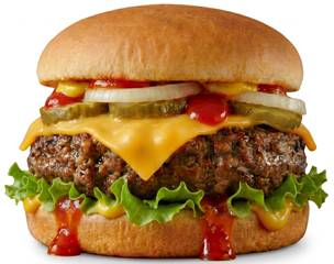 1/2 lb Juicy Cheeseburger